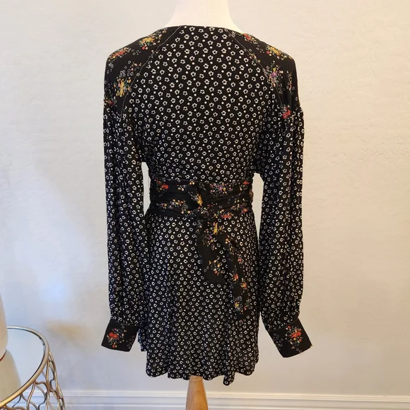 Free People Womens Wonderland Printed A-Line Mini Dress Size M - Picture 7 of 15